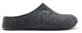 thies Pantoffel PET Slipper (weicher Filz) anthrazitgrau Hausschuhe Damen